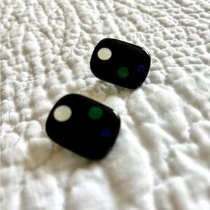 Retro Vintage Inlaid Earrings